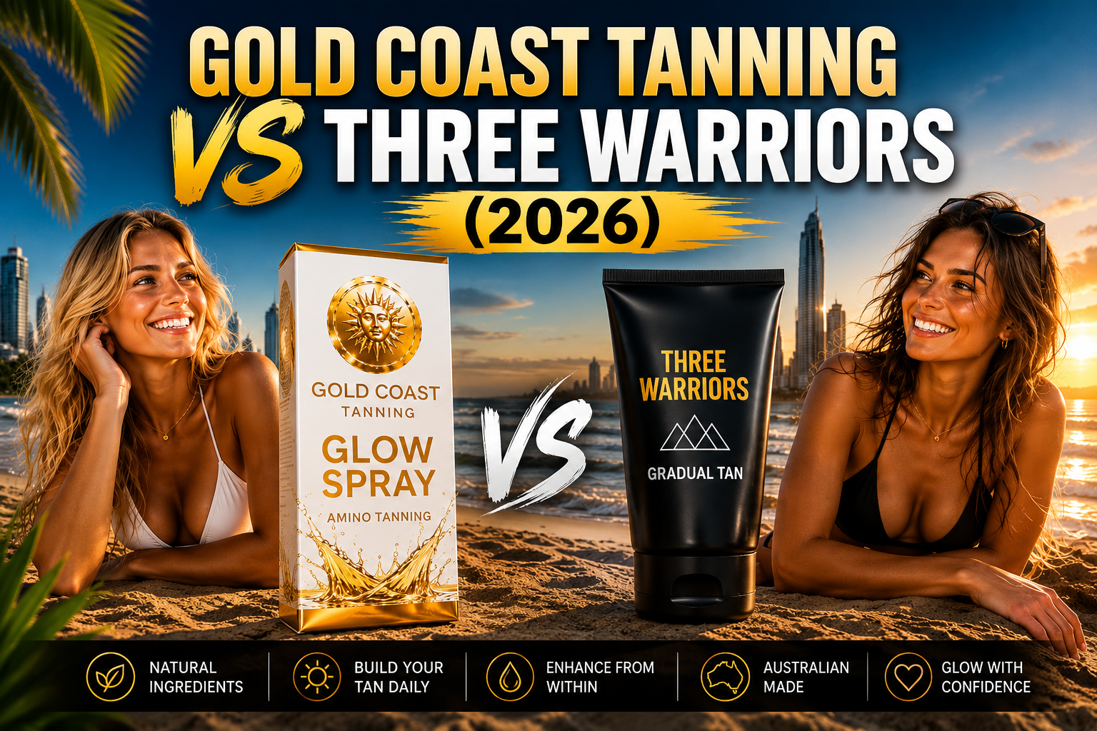 Gold Coast Tanning vs Three Warriors Tan (2026): Which Is Better?