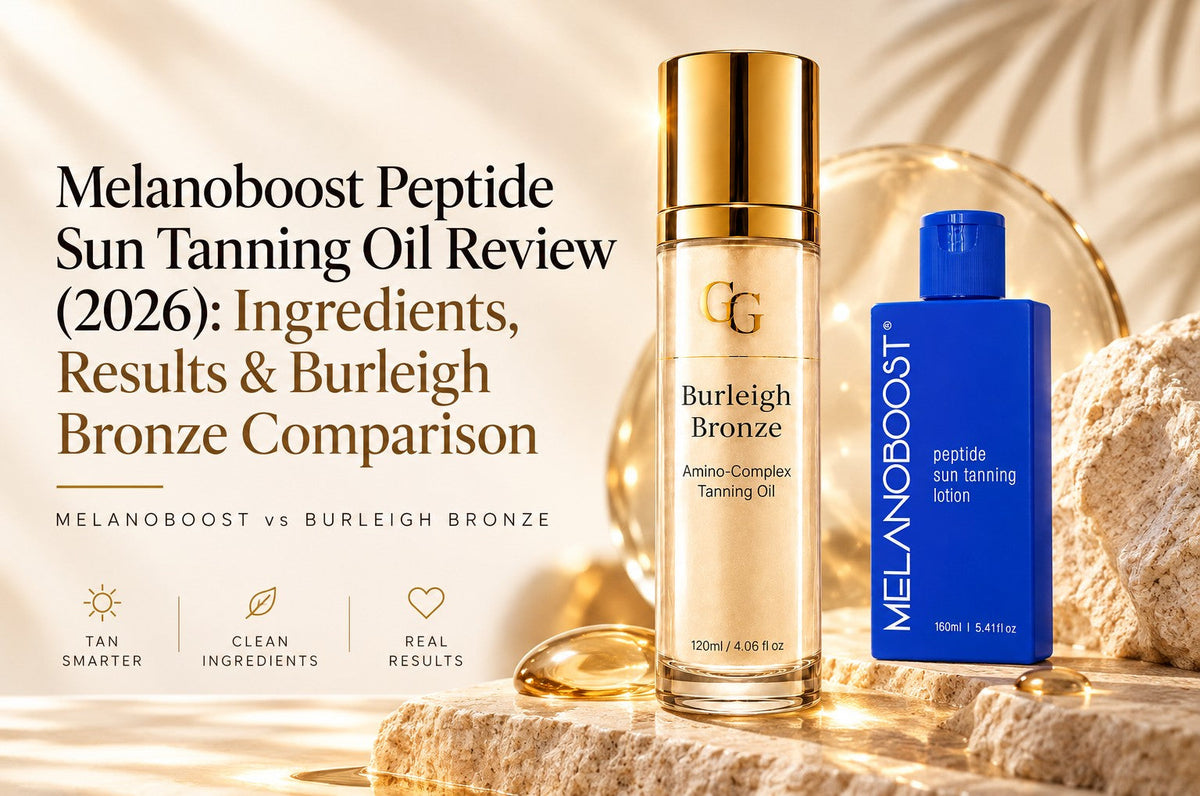 Melanoboost Peptide Sun Tanning Oil Review (2026): Ingredients, Results & Burleigh Bronze Comparison