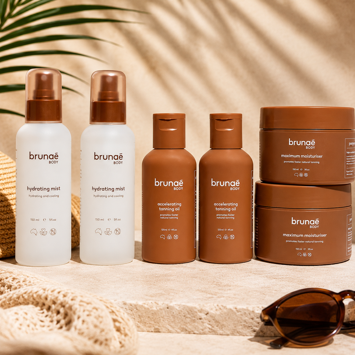 Brunae Body tanning oils balms and mists