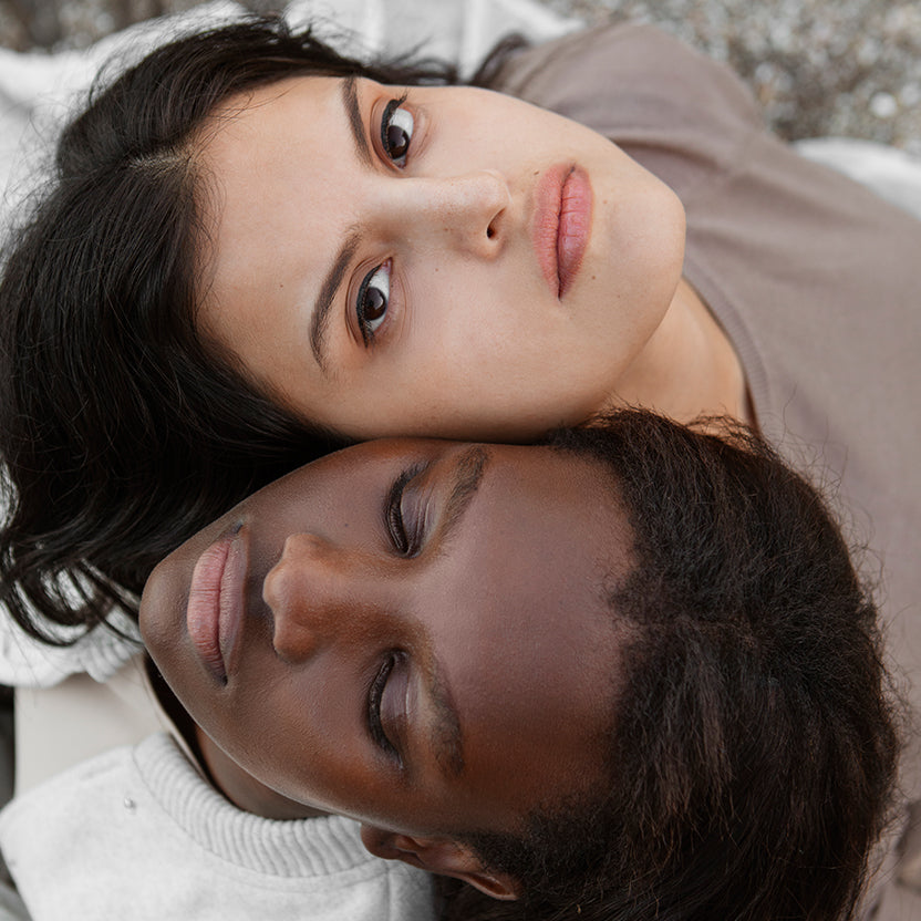 Portrait showing natural variation in skin tones
