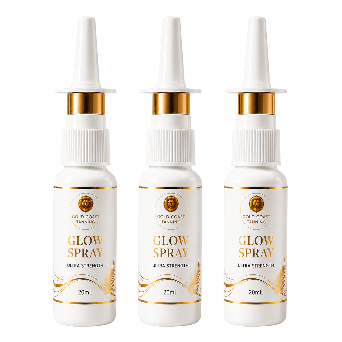 Gold Coast Tanning Trio – 3x Ultimate Strength Glow Tanning Nasal Sprays