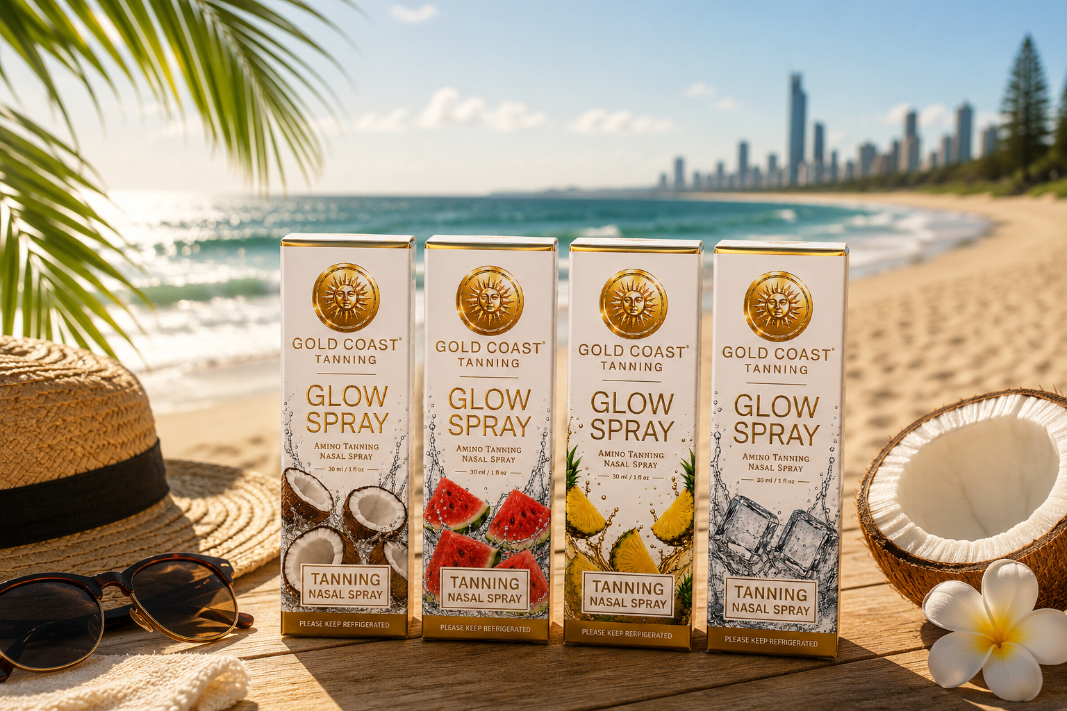 Gold Coast Tanning Glow Spray product box