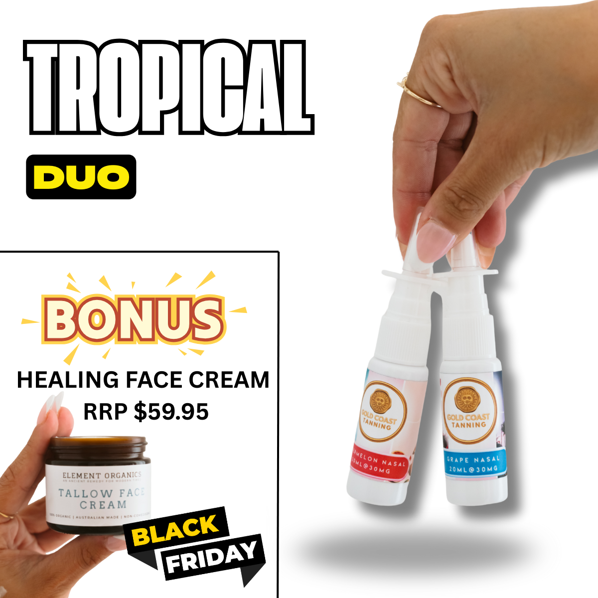 Tropical Duo + Healing Face Cream