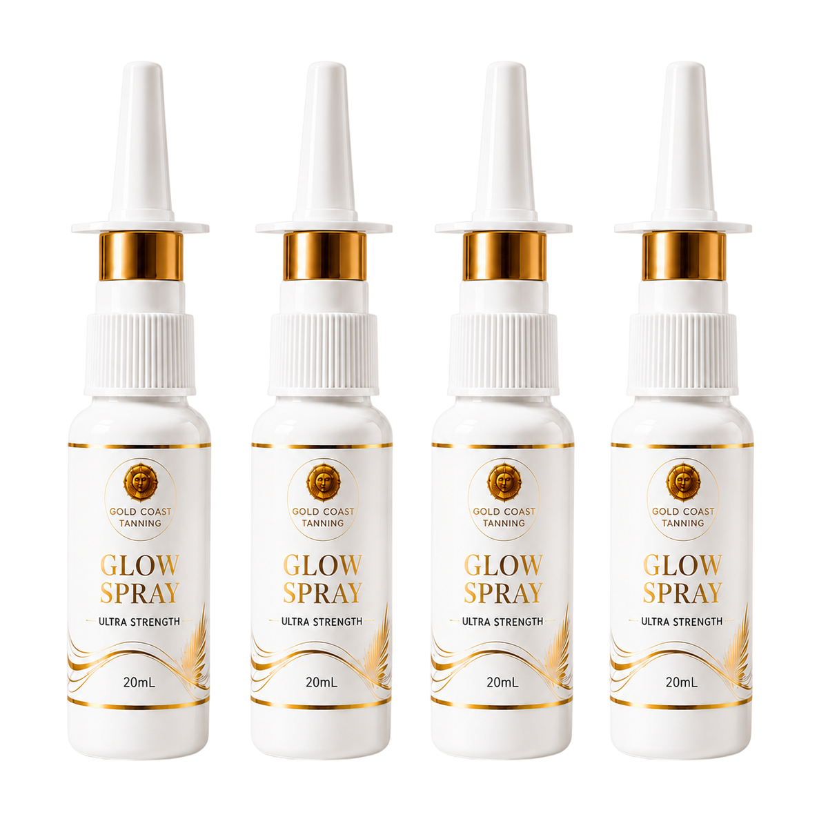 Gold Coast Tanning Quad – 4x Ultimate Strength Glow Tanning Nasal Sprays