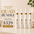 Gold Coast Tanning Quad – 4 × 20mL Ultimate Strength Glow Tanning Nasal Sprays