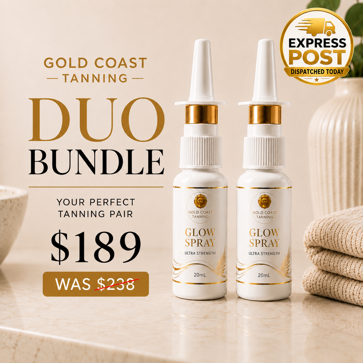 Duo Tanning Nasal Spray Set