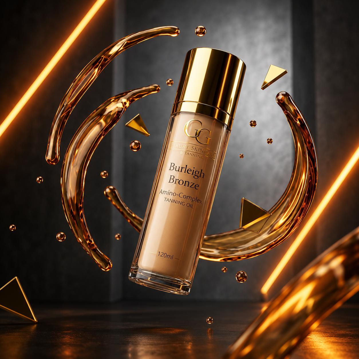 Burleigh Bronze Peptide Tanning Oil | Premium Hydrating Tanning Body Oil
