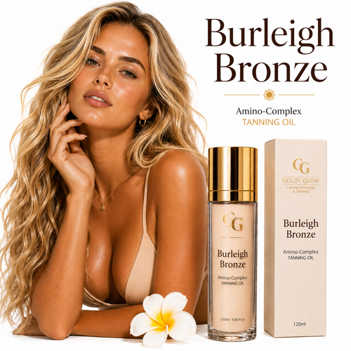 Burleigh Bronze Peptide Tanning Oil | Premium Hydrating Tanning Body Oil