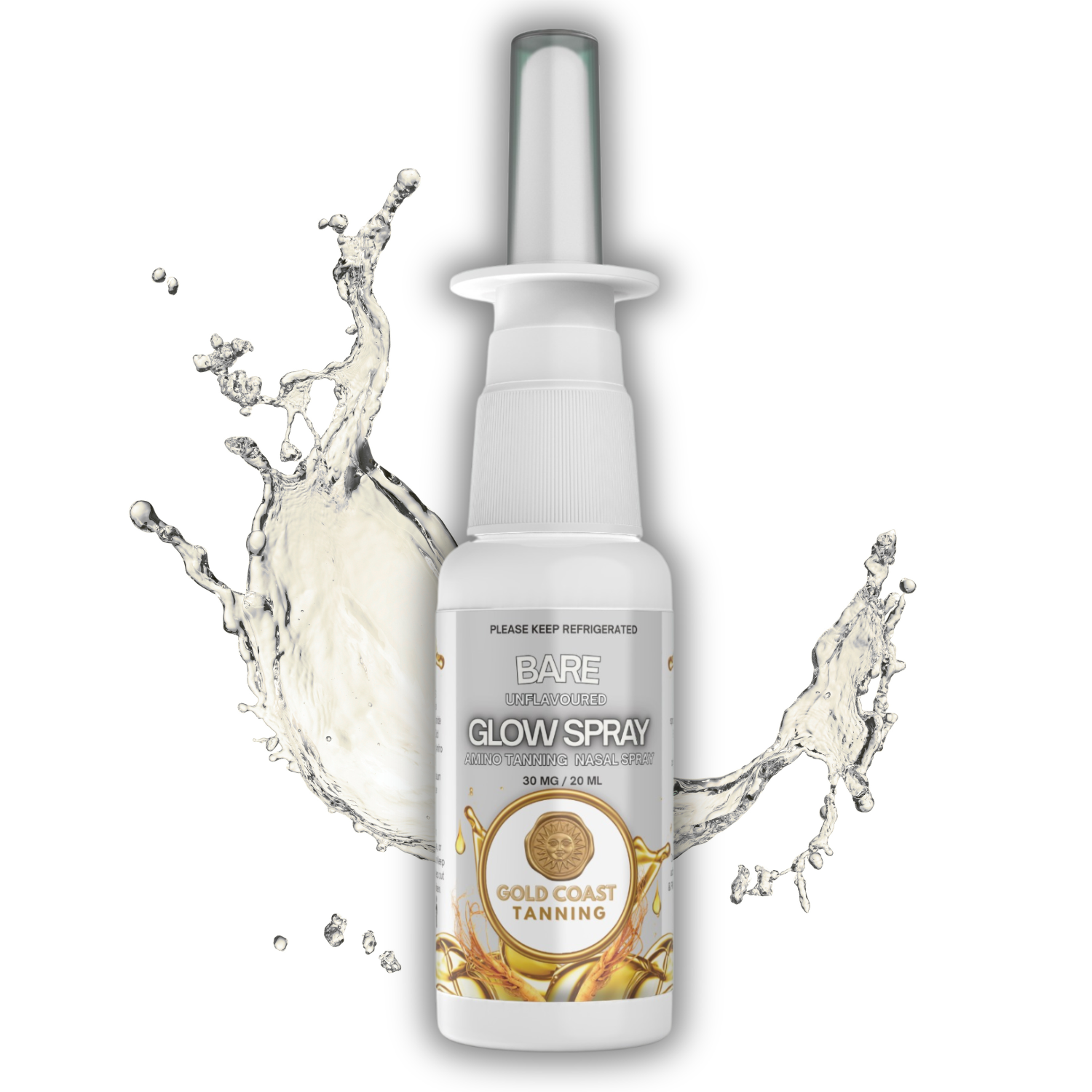 Bare (unflavoured) Ultimate Strength Glow Nasal Spray (20mL)