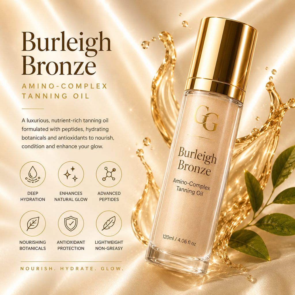 Burleigh Bronze Peptide Tanning Oil | Premium Hydrating Tanning Body Oil