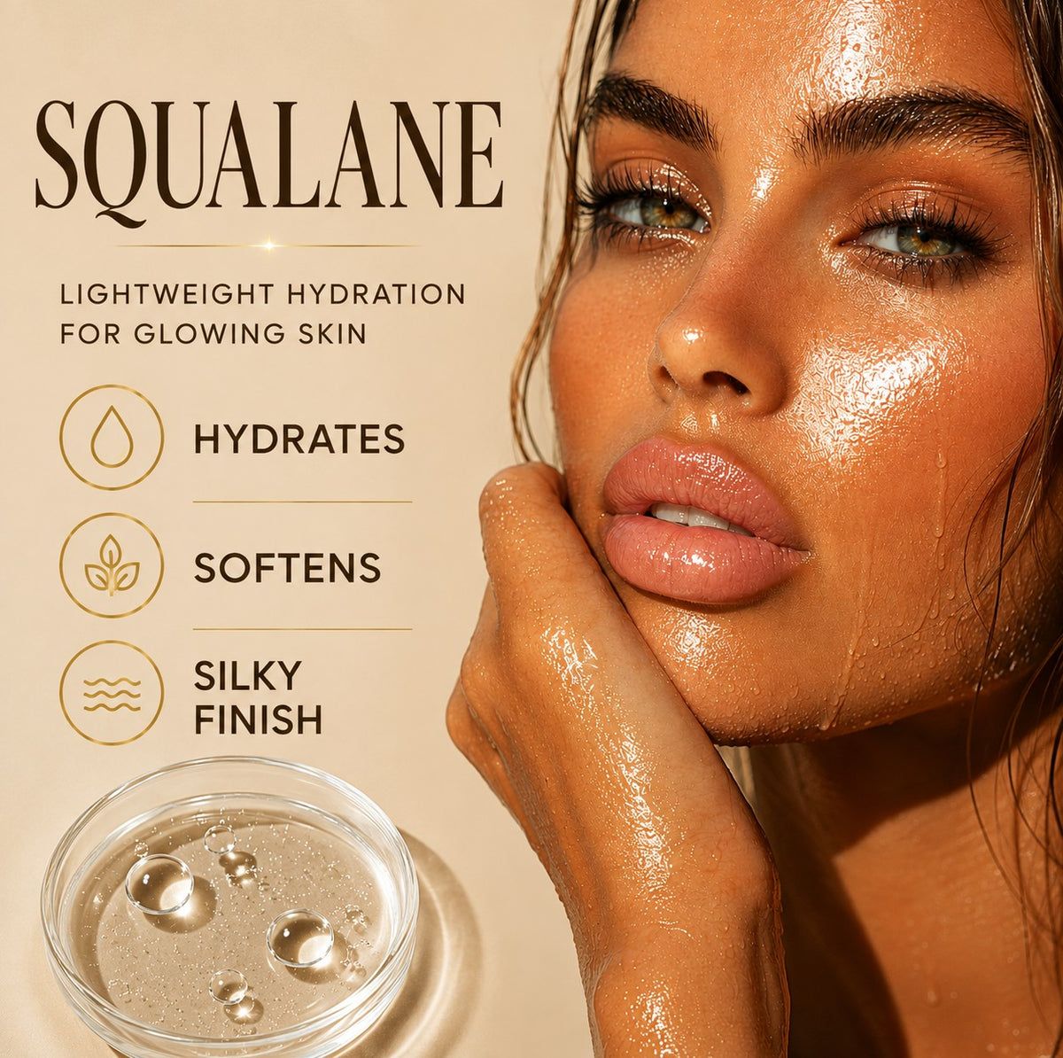 Burleigh Bronze tanning oil texture with squalane